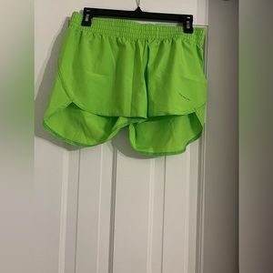 Light green athletic shorts